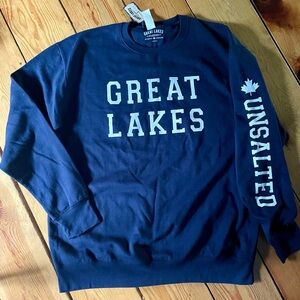NWT GREAT LAKES NAVY SWEATSHIRT XXL